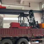 DooxBeBe newly purchased forklift enters the factory