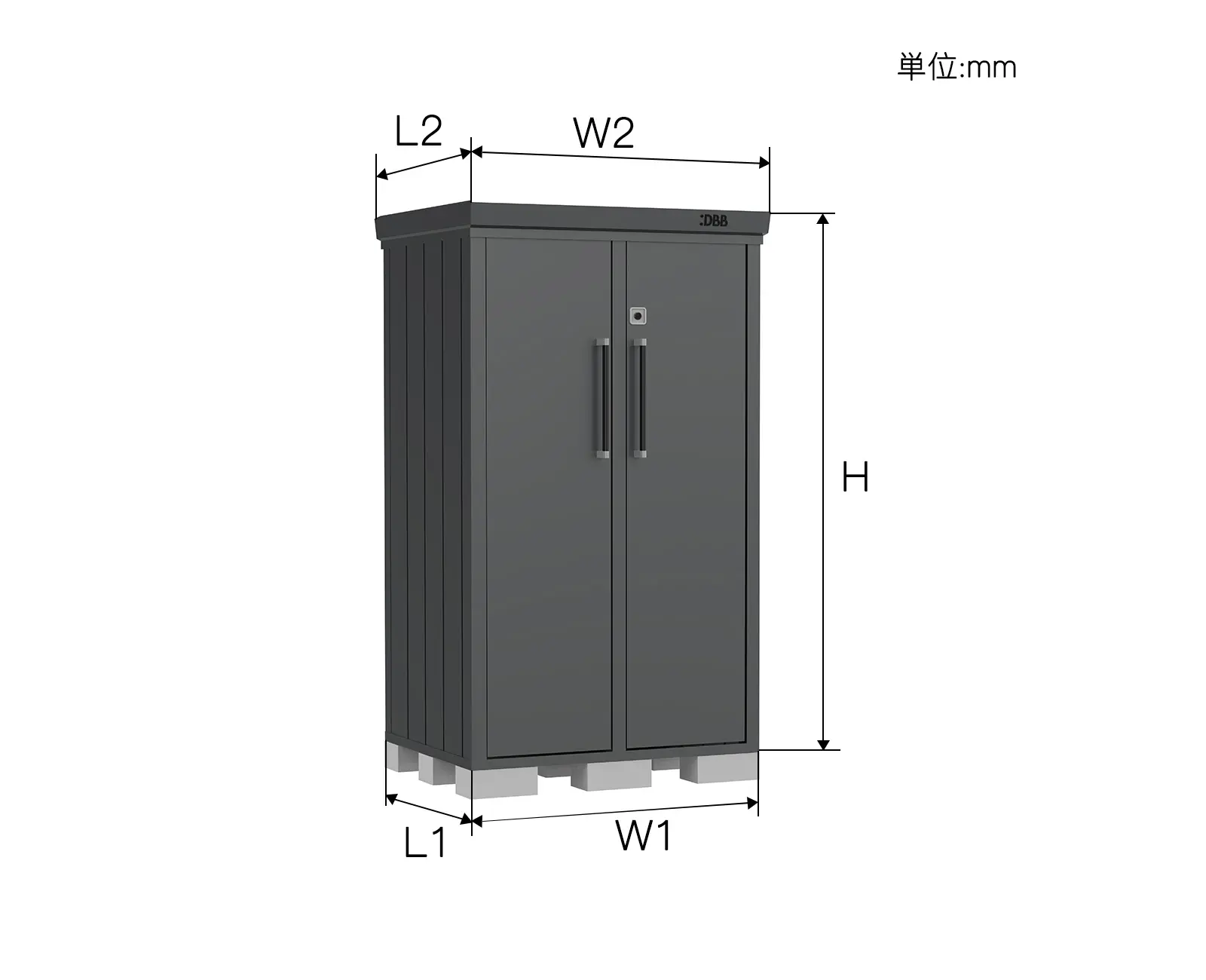 Small Hinged Door Storage Shed - Image 2