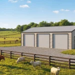 DBB-Heavy-Duty-Steel-Frame-Metal-Storage-Garage