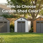 how to choose garden shed color