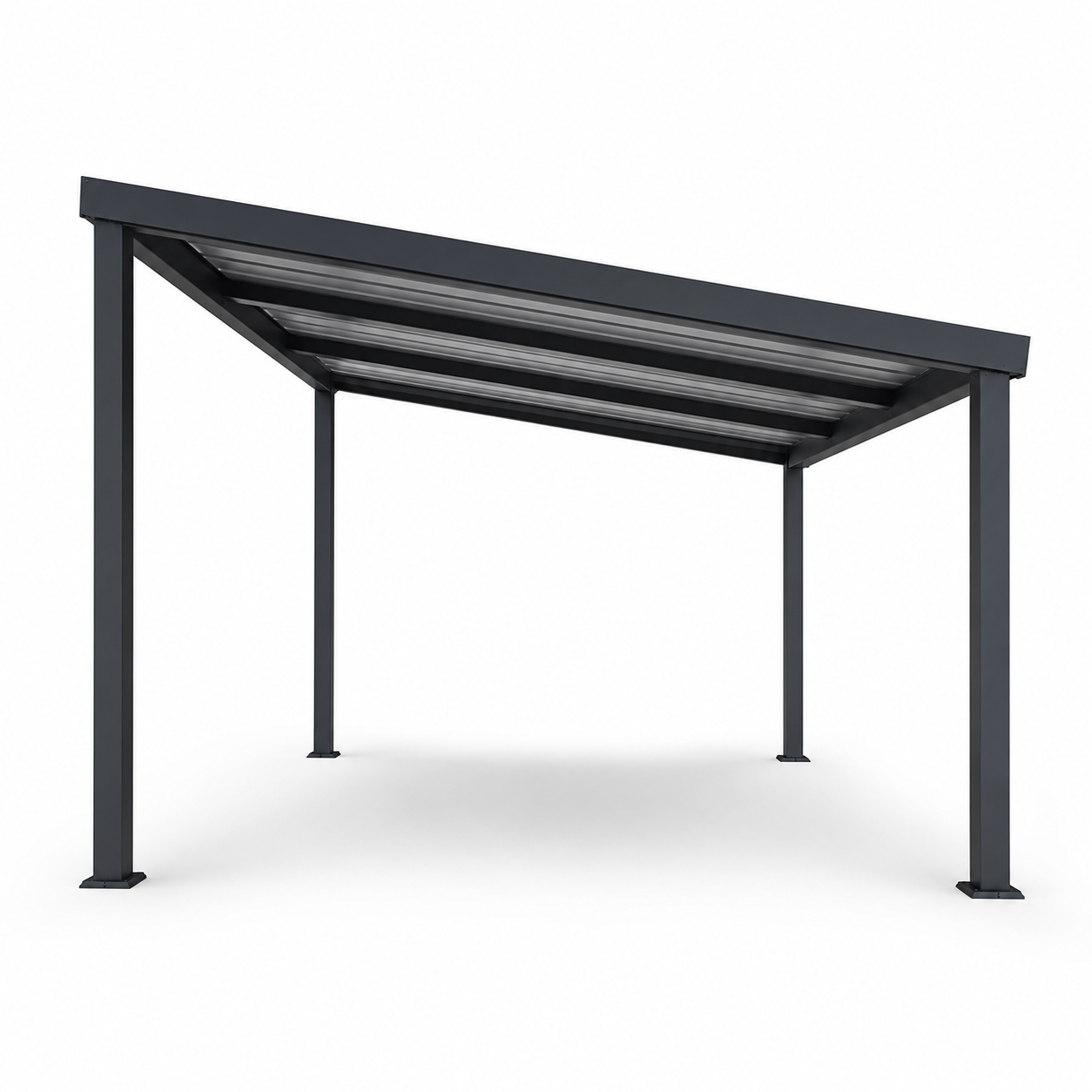 metal slope roof patio cover