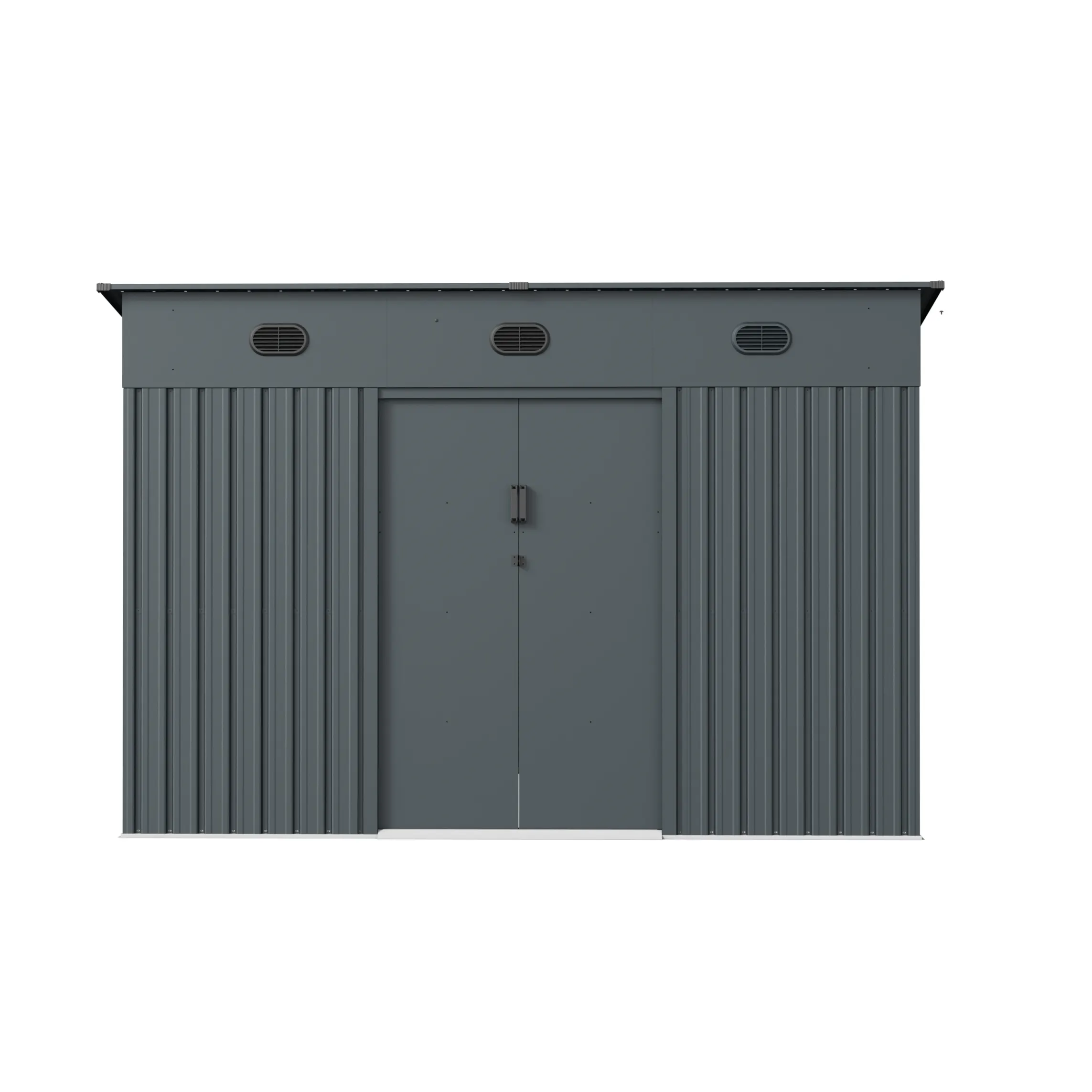 10 x 10 ft Pent Roof Metal Storage Shed | KS 3 10x10-ft-pent-roof-metal-storage-shed-ks-product-3
