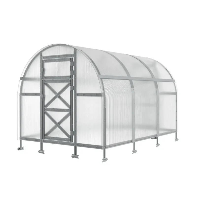 10 x 10 ft Steel Arched Roof Greenhouse 12 10x10-ft-steel-arched-roof-greenhouse-product-1