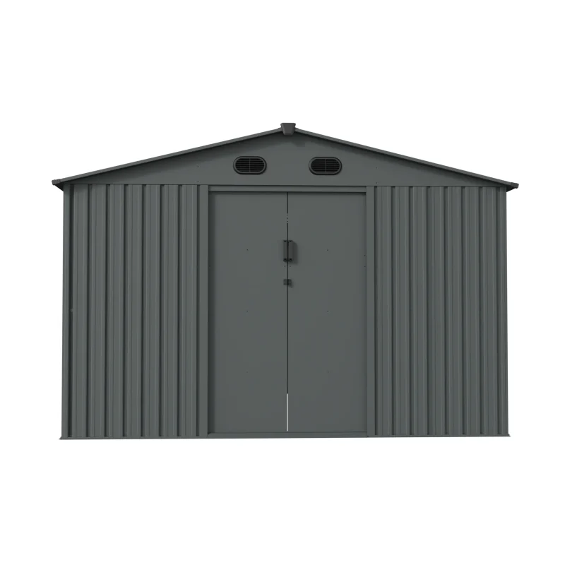 10 x 12 ft Gable Roof Metal Storage Shed | KS 7 10x12-ft-gable-roof-metal-storage-shed-ks-product-1