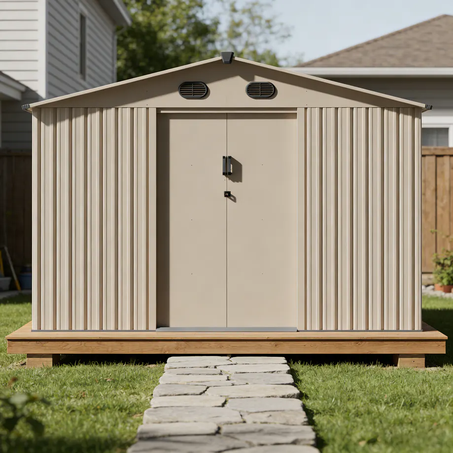 10x12-ft-gable-roof-metal-storage-shed-ks-scene-1