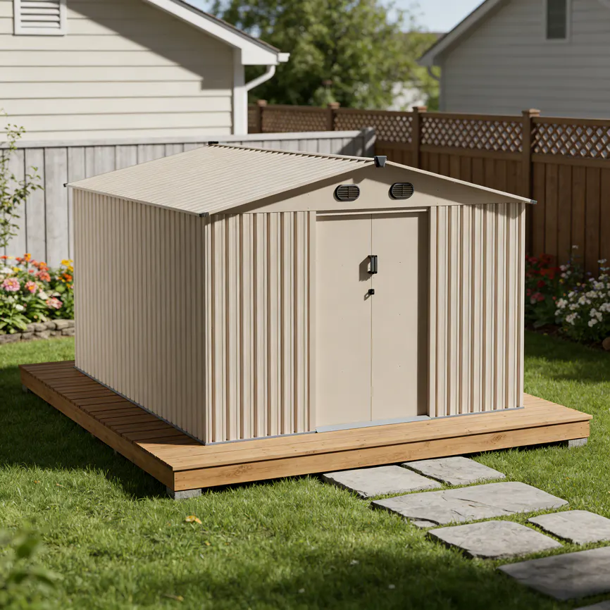 10x12-ft-gable-roof-metal-storage-shed-ks-scene-3
