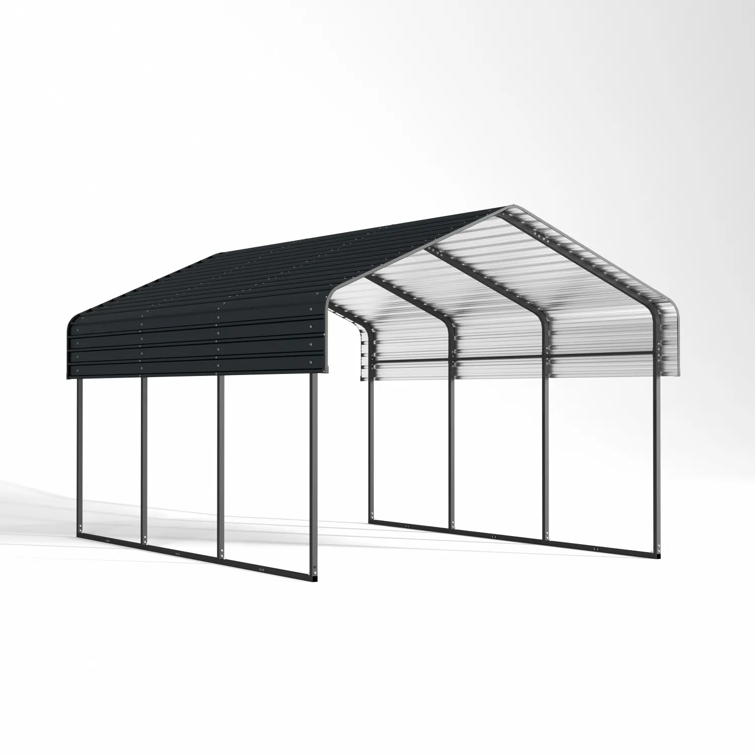 10x15-ft-open-sided-metal-carport-with-horizontal-tile-roof-detail-1