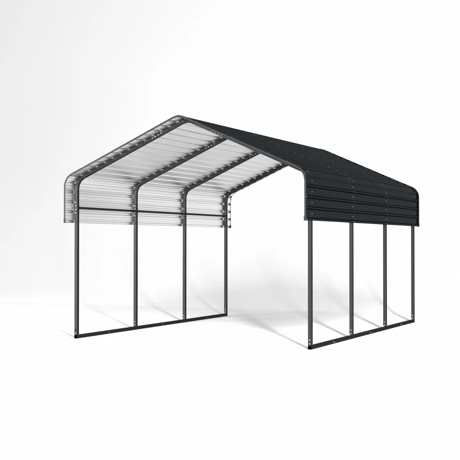 10x15-ft-open-sided-metal-carport-with-horizontal-tile-roof-detail-3