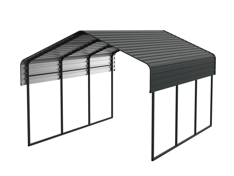 10 x 15 ft Open-Sided Metal Carport with Horizontal Tile Roof 3 10x15-ft-open-sided-metal-carport-with-horizontal-tile-roof-product-1-scaled