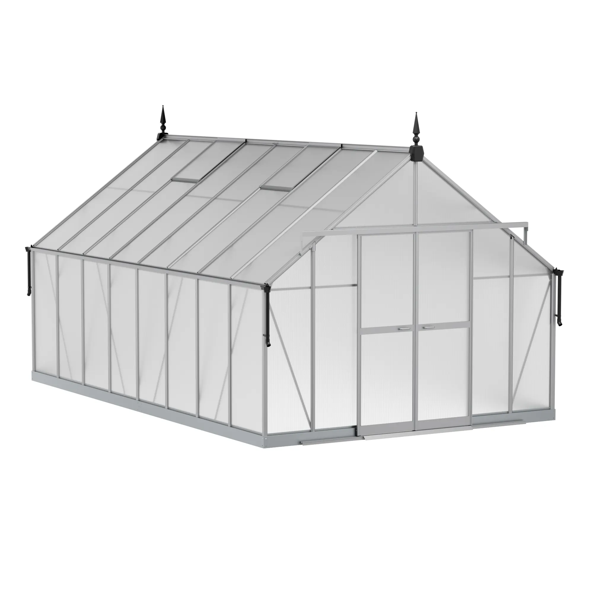 10 x 16 ft Aluminium Victorian Greenhouse with Polycarbonate Panels | S Series 1 10x16-ft-aluminium-victorian-greenhouse-with-polycarbonate-panels-s-series-product-1