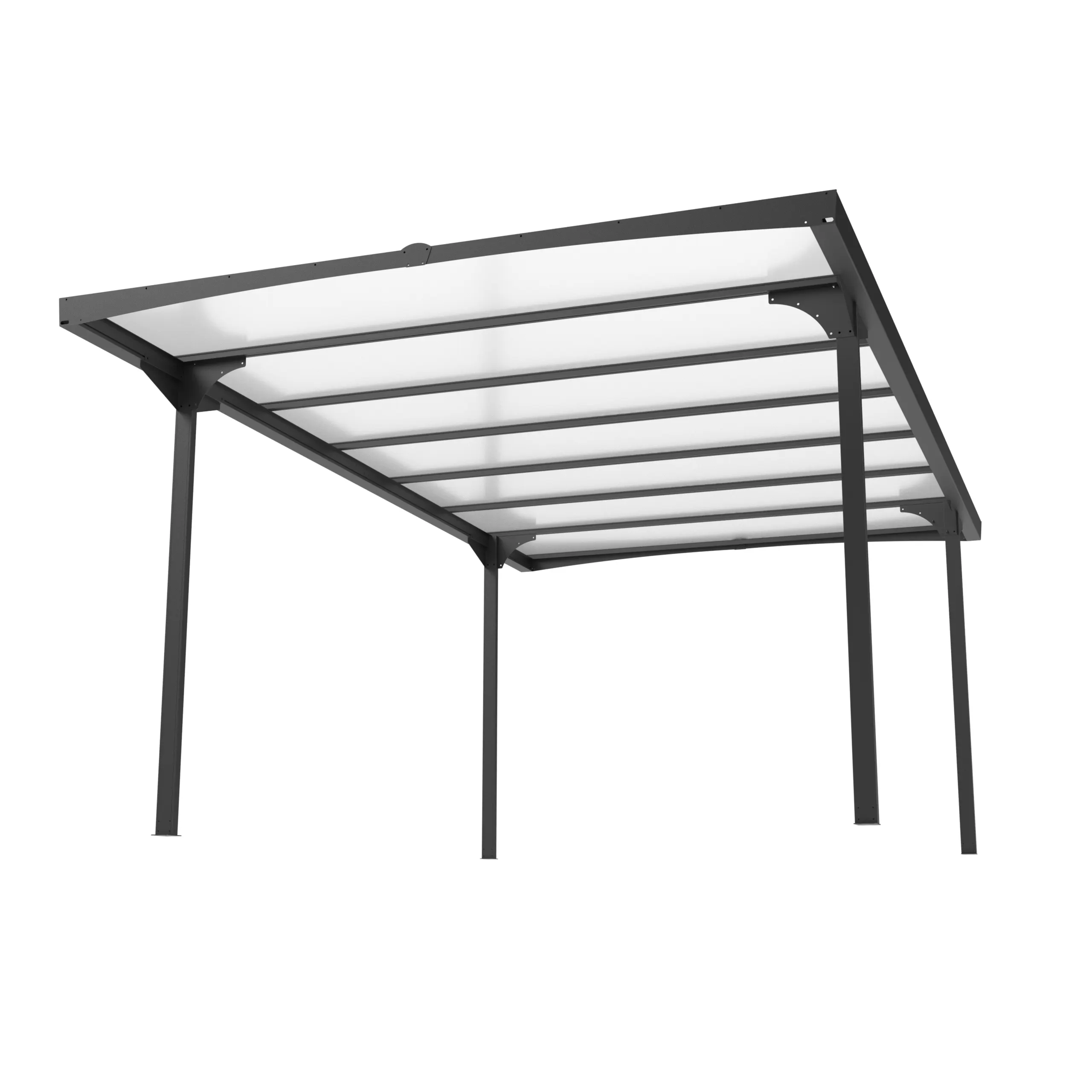 10 x 17 ft Aluminium Flat Roof Carport 2 10x17-ft-aluminium-flat-roof-carport-product-2