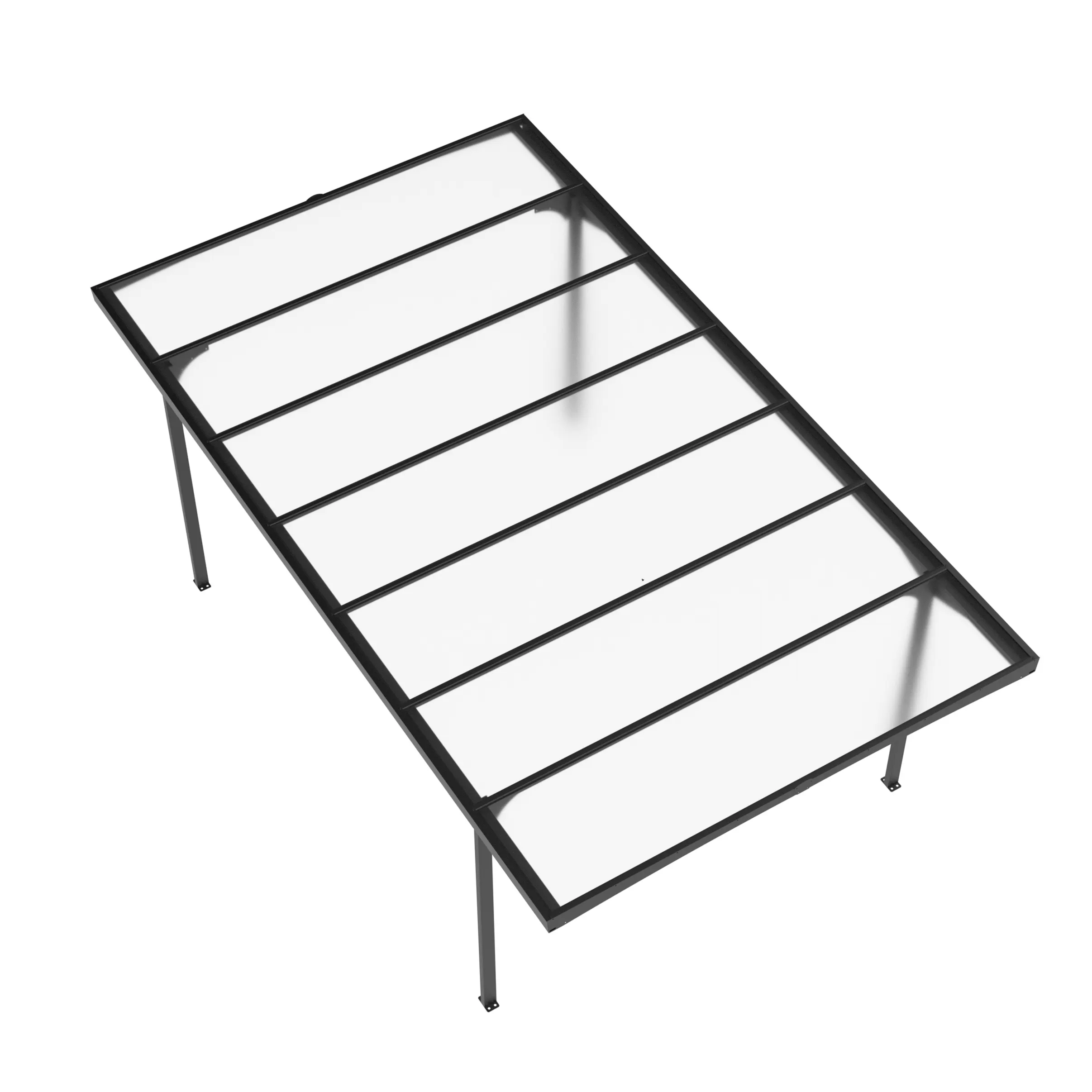 10 x 17 ft Aluminium Flat Roof Carport 4 10x17-ft-aluminium-flat-roof-carport-product-4