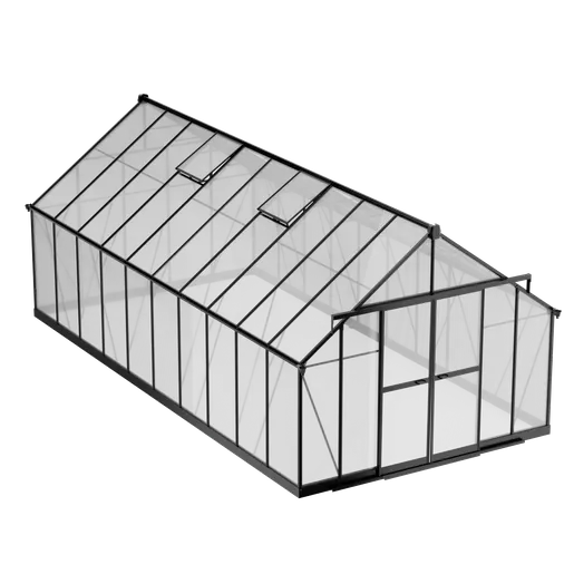 10 x 20 ft Aluminium Gable Roof Greenhouse with Polycarbonate Panels | S Series 11 10x20-ft-aluminium-gable-roof-greenhouse-with-polycarbonate-panels-s-series-product-1