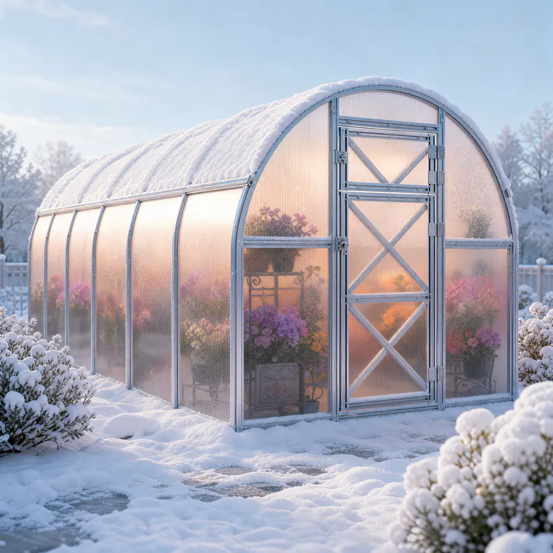 10x20-ft-steel-arched-roof-greenhouse-scene-1