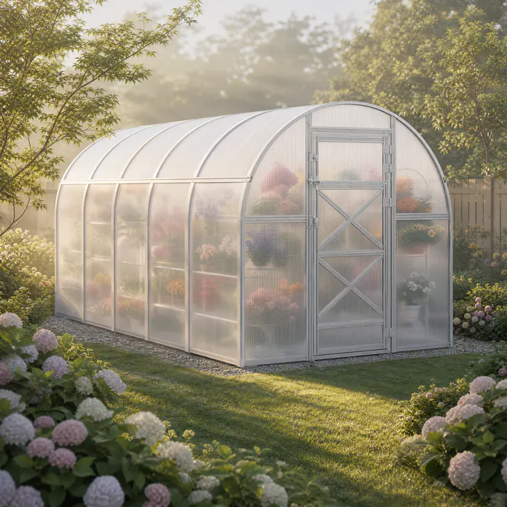 10x20-ft-steel-arched-roof-greenhouse-scene-2