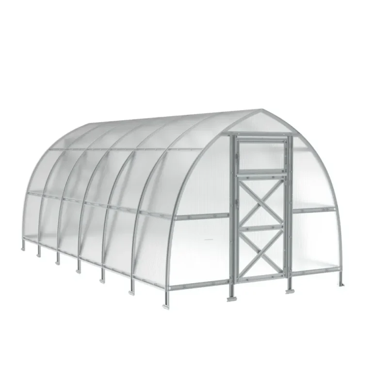 10 x 20 ft Steel Pointed Arch Roof Greenhouse 5 10x20-ft-steel-pointed-arch-roof-greenhouse-product-1