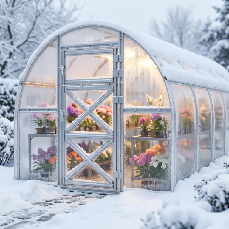 10x23-ft-steel-arched-roof-greenhouse-scene-1