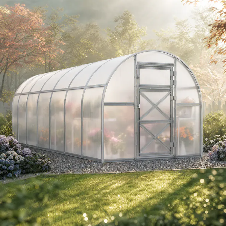 10x23-ft-steel-arched-roof-greenhouse-scene-2