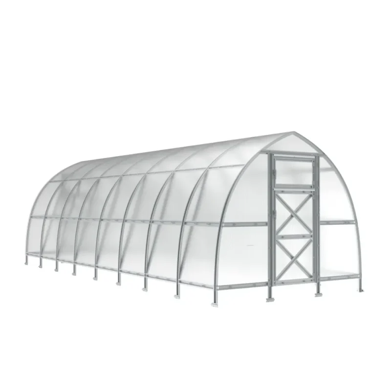 10 x 26 ft Steel Pointed Arch Roof Greenhouse 4 10x26-ft-steel-pointed-arch-roof-greenhouse-product-1