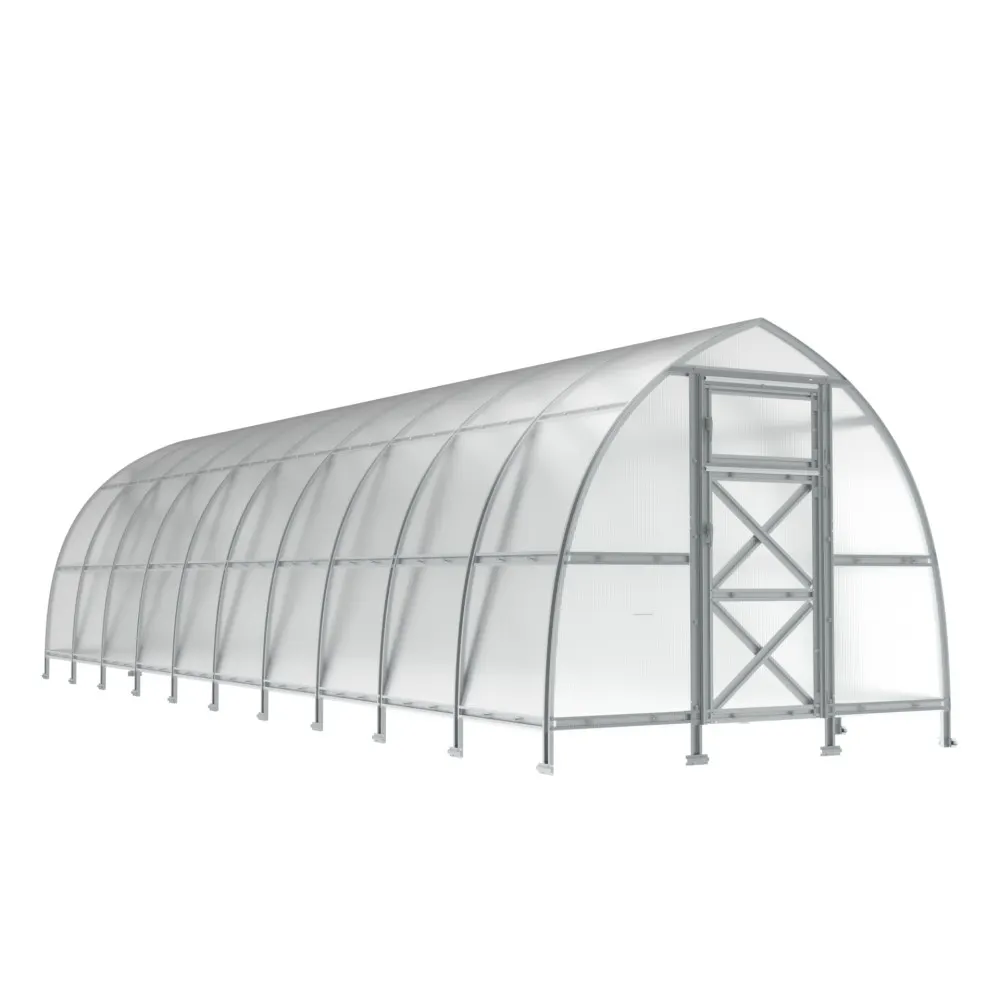 10 x 34 ft Steel Pointed Arch Roof Greenhouse 1 10x34-ft-steel-pointed-arch-roof-greenhouse-product-1