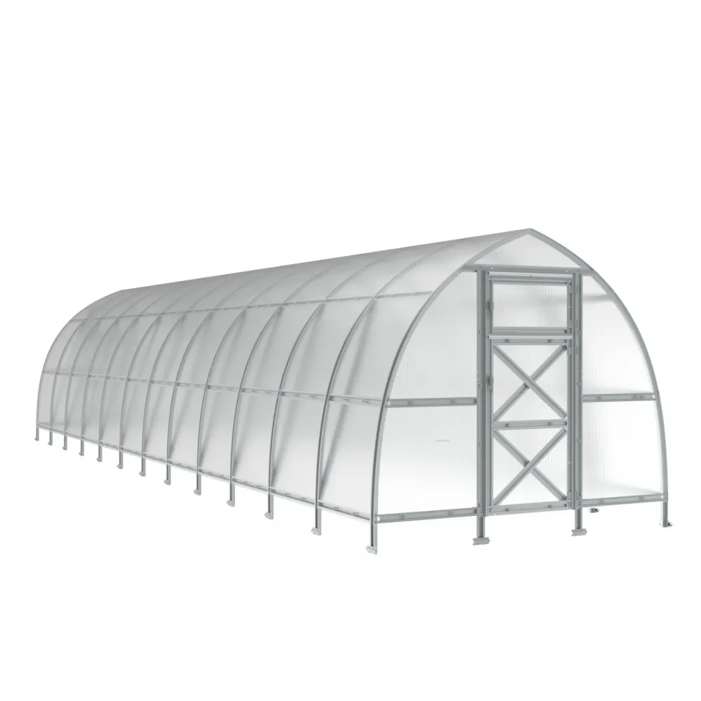 10 x 40 ft Steel Pointed Arch Roof Greenhouse 1 10x40-ft-steel-pointed-arch-roof-greenhouse-product-1
