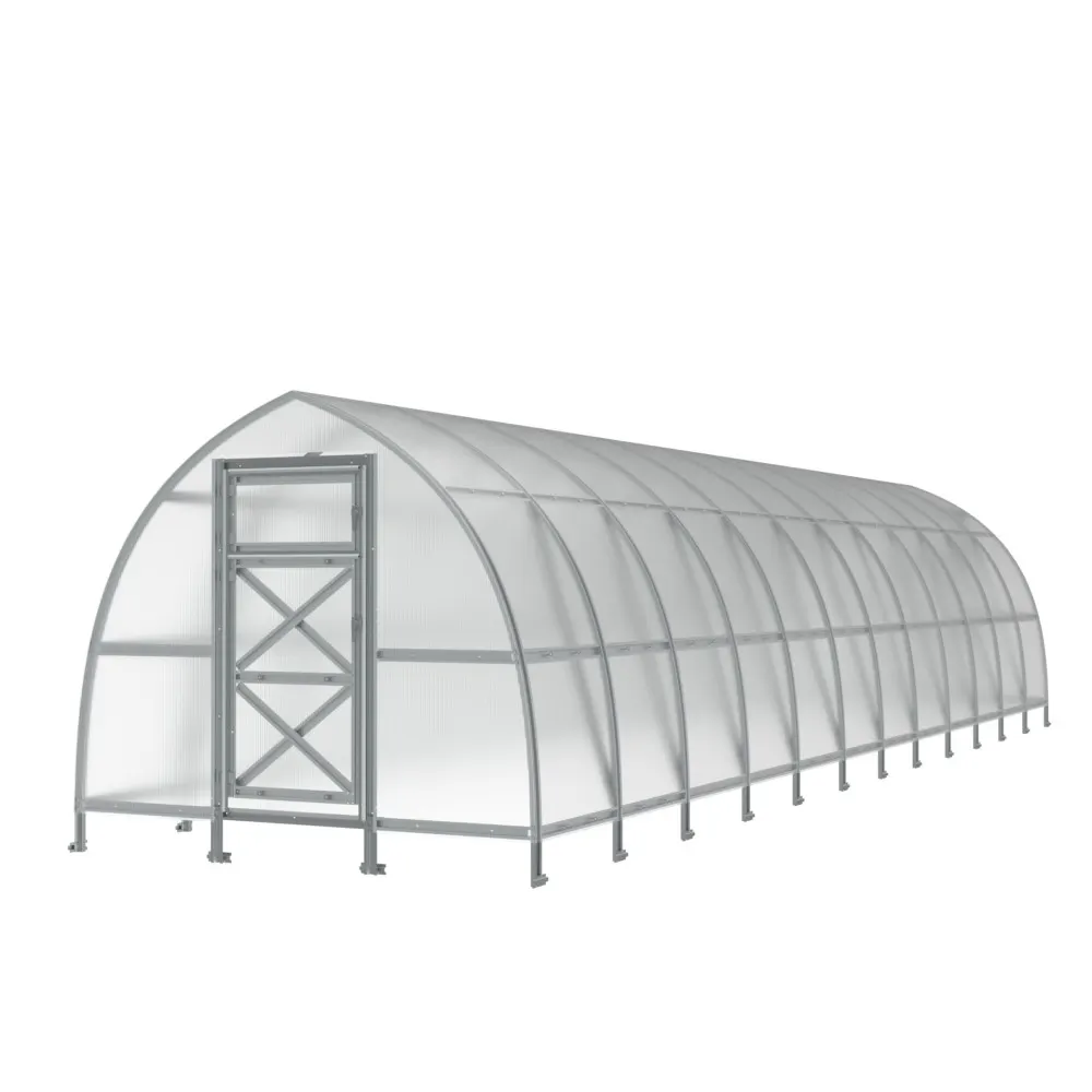 10 x 40 ft Steel Pointed Arch Roof Greenhouse 2 10x40-ft-steel-pointed-arch-roof-greenhouse-product-2