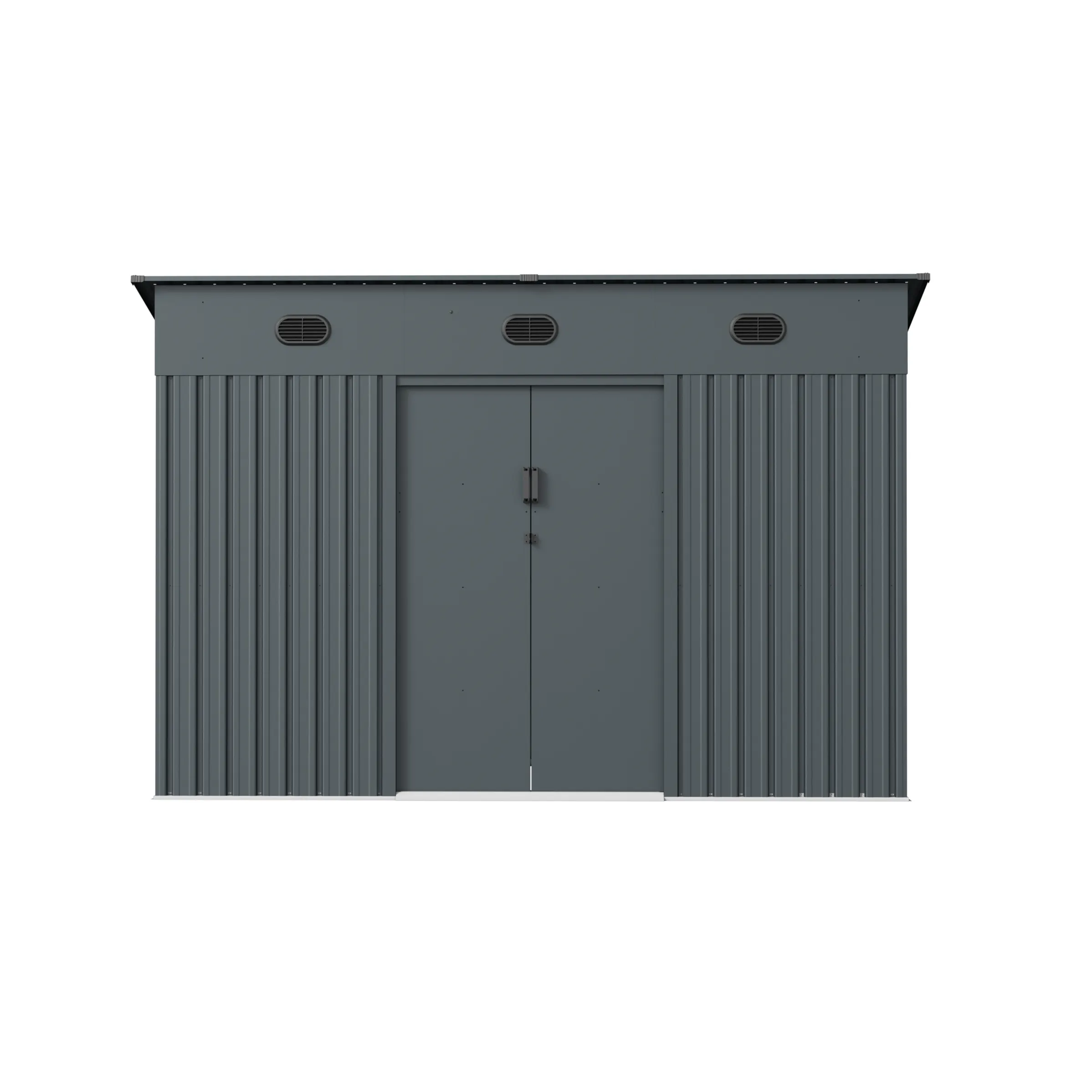 10 x 6 ft Pent Roof Metal Storage Shed | KS 2 10x6-ft-pent-roof-metal-storage-shed-ks-product-2