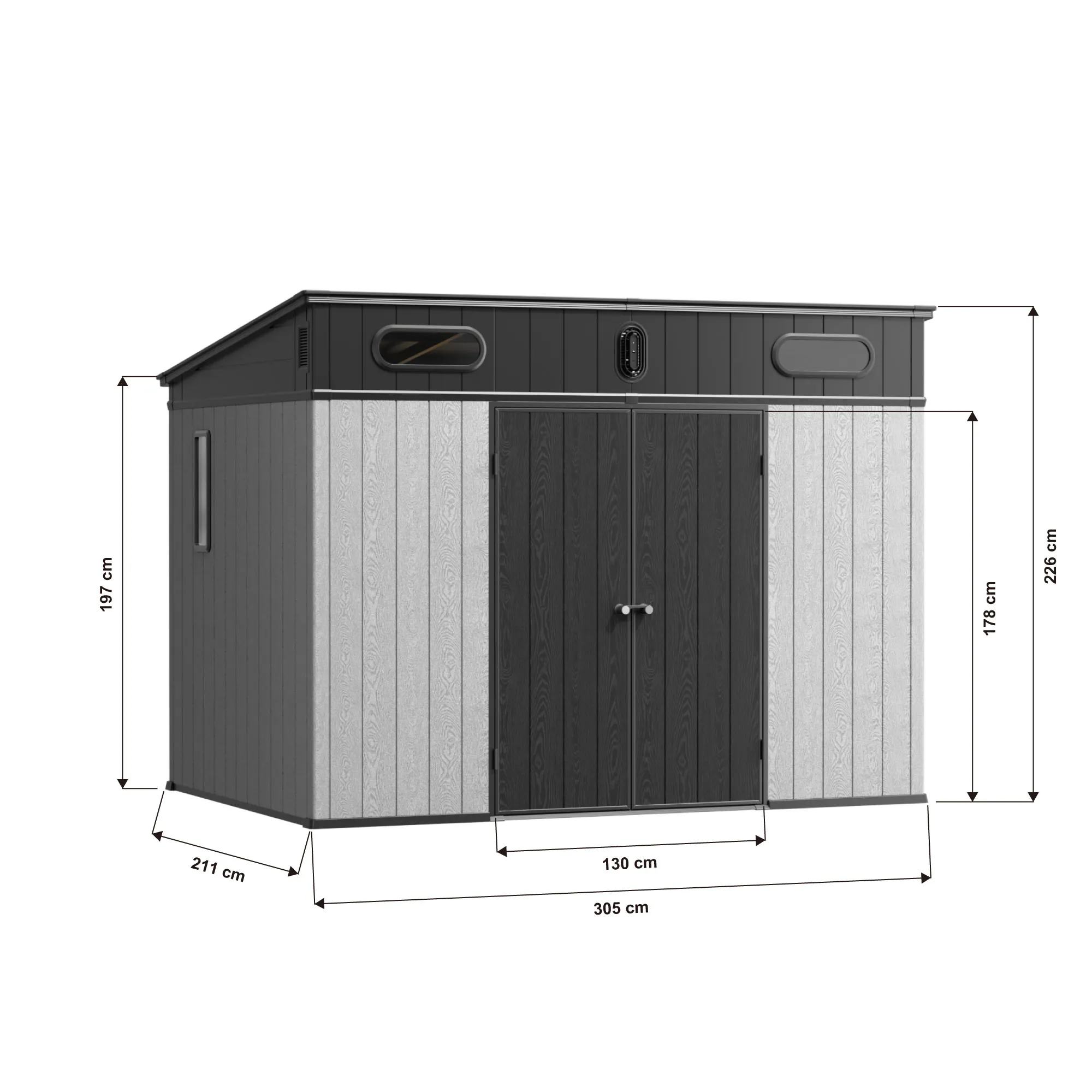 10x7-ft-pent-roof-resin-storage-shed-kc-linedrawing-3