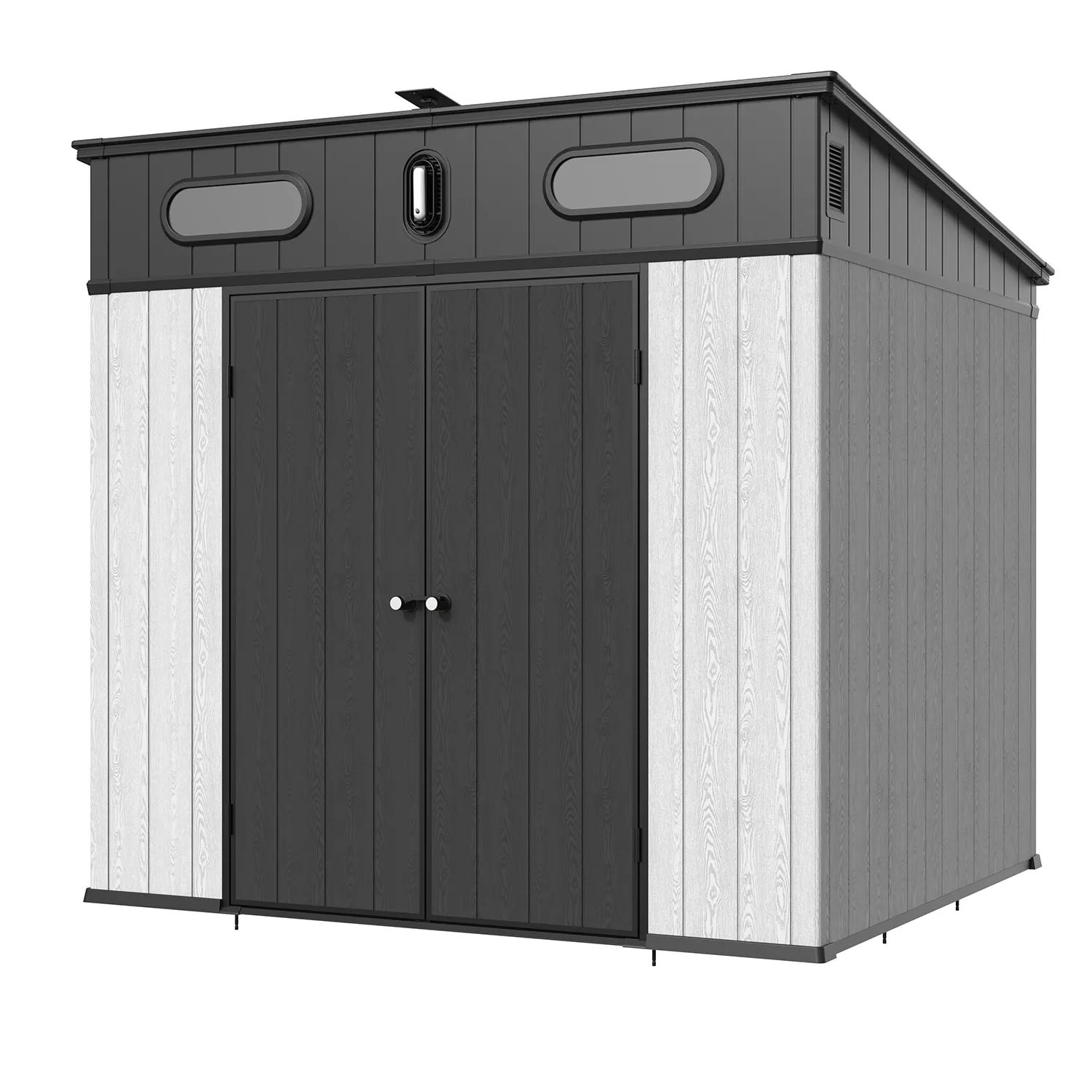 10 x 7 ft Pent Roof Resin Storage Shed | KC 11 10x7-ft-pent-roof-resin-storage-shed-kc-product-11