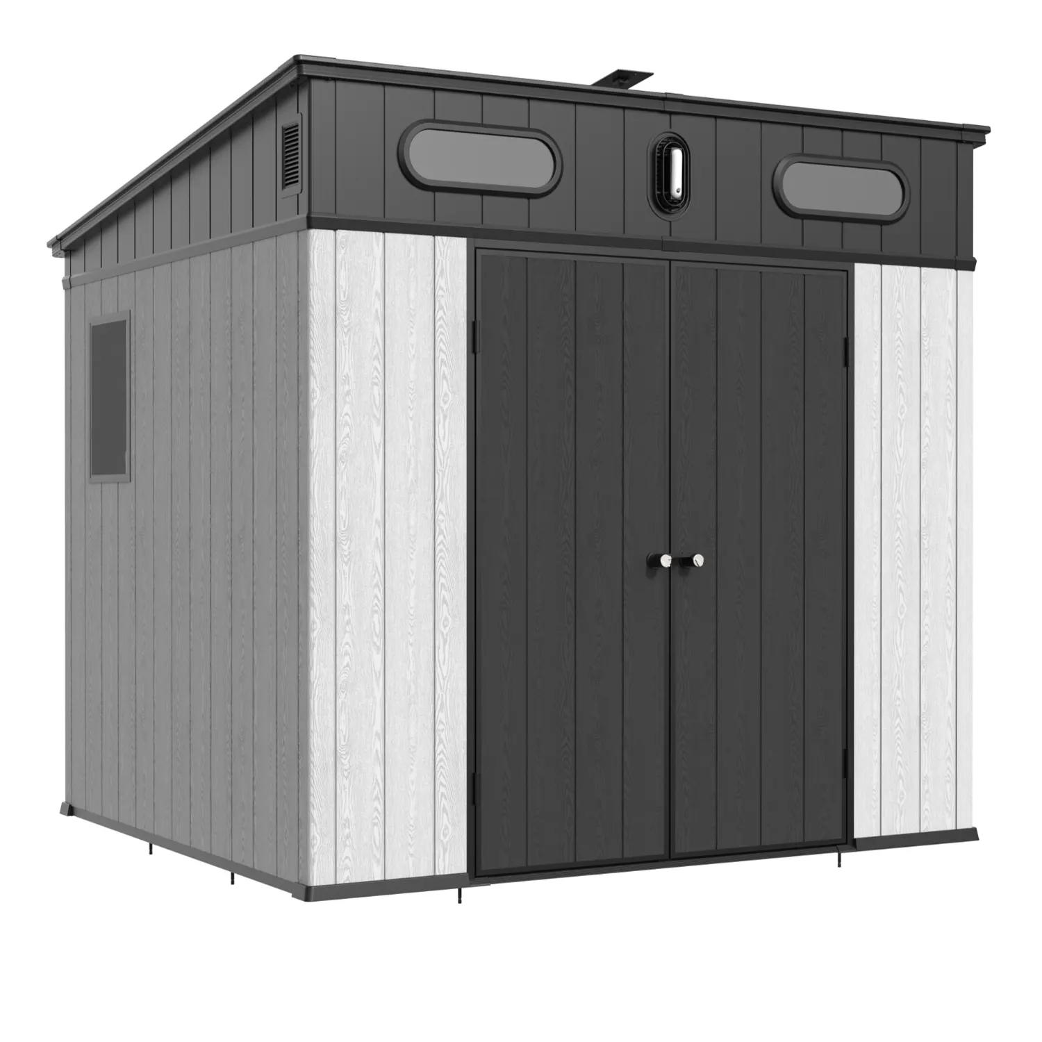 10 x 7 ft Pent Roof Resin Storage Shed | KC 9 10x7-ft-pent-roof-resin-storage-shed-kc-product-9