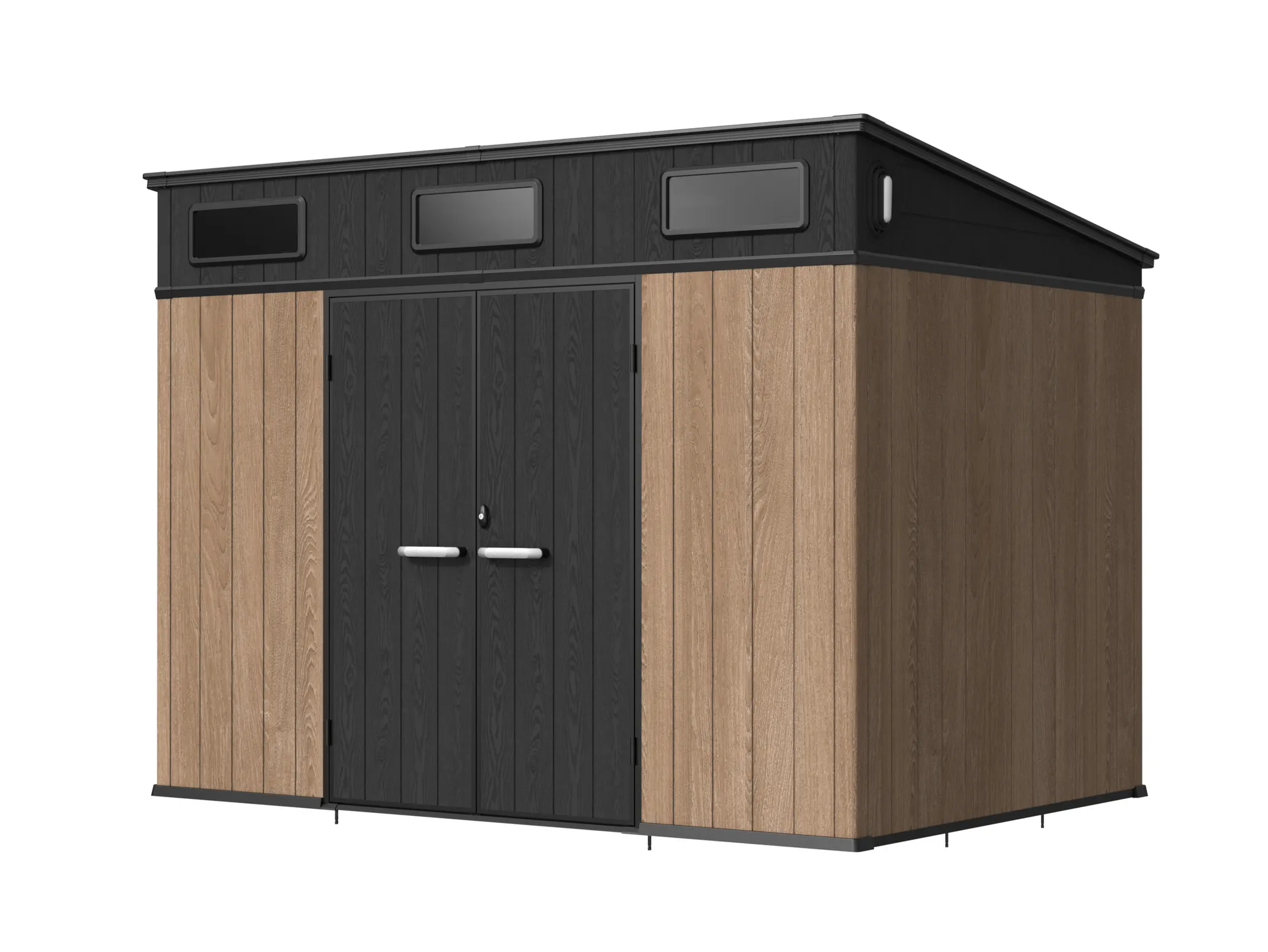 10 x 7 ft Pent Roof Resin Storage Shed | KC2 2 10x7-ft-pent-roof-resin-storage-shed-kc2-product-2