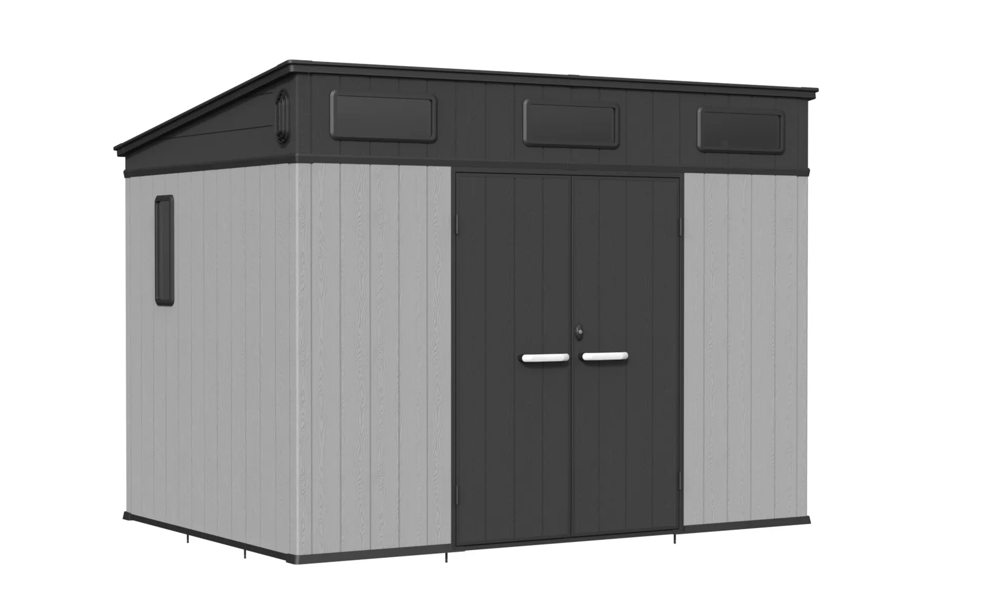 10 x 7 ft Pent Roof Resin Storage Shed | KC2 4 10x7-ft-pent-roof-resin-storage-shed-kc2-product-4