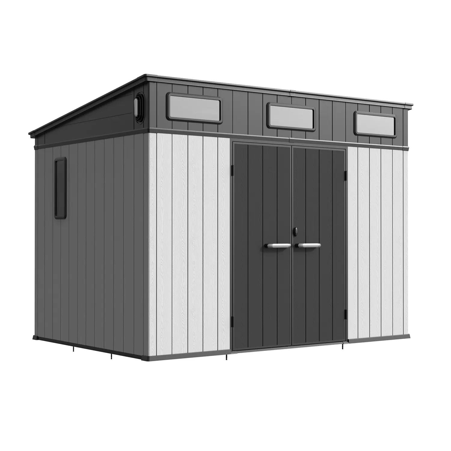 10 x 7 ft Pent Roof Resin Storage Shed | KC2 6 10x7-ft-pent-roof-resin-storage-shed-kc2-product-6