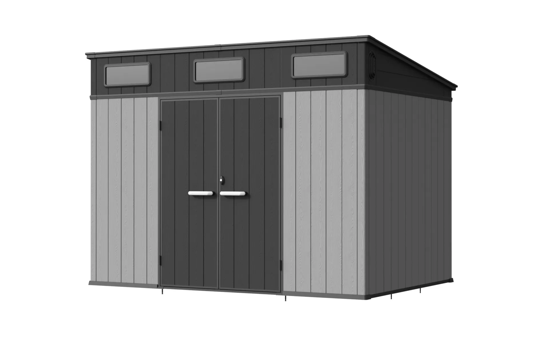 10 x 7 ft Pent Roof Resin Storage Shed | KC2 8 10x7-ft-pent-roof-resin-storage-shed-kc2-product-8