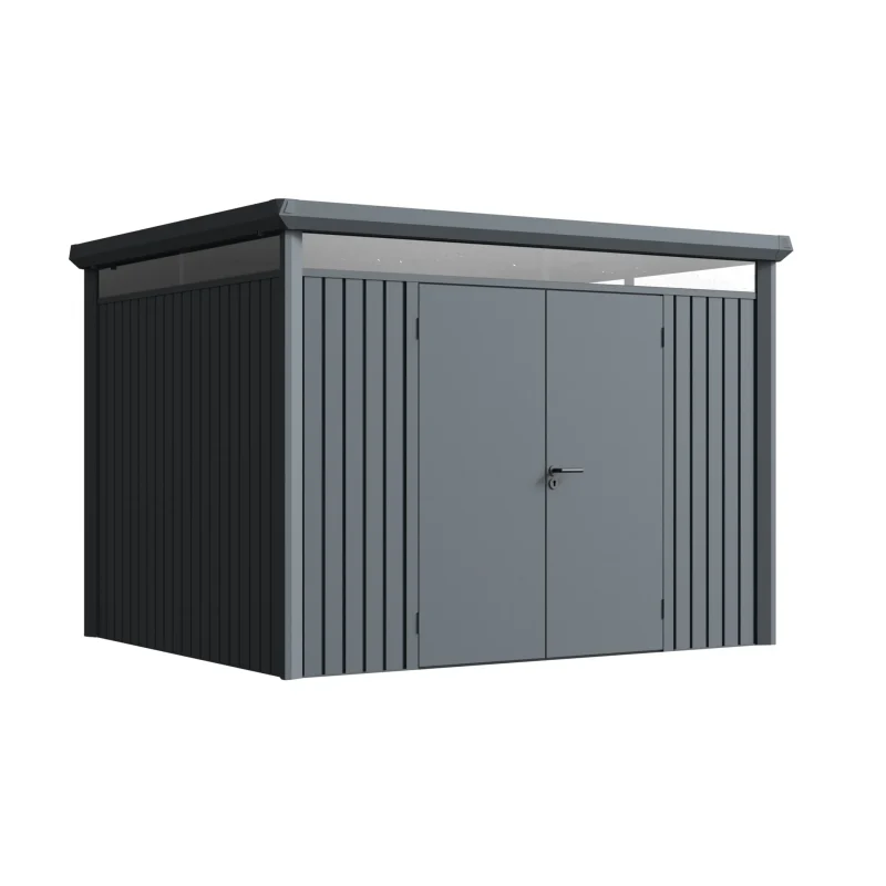 10 x 8 ft Flat Roof Metal Storage Shed | Vertex 8 10x8-ft-flat-roof-metal-storage-shed-vertex-product-1