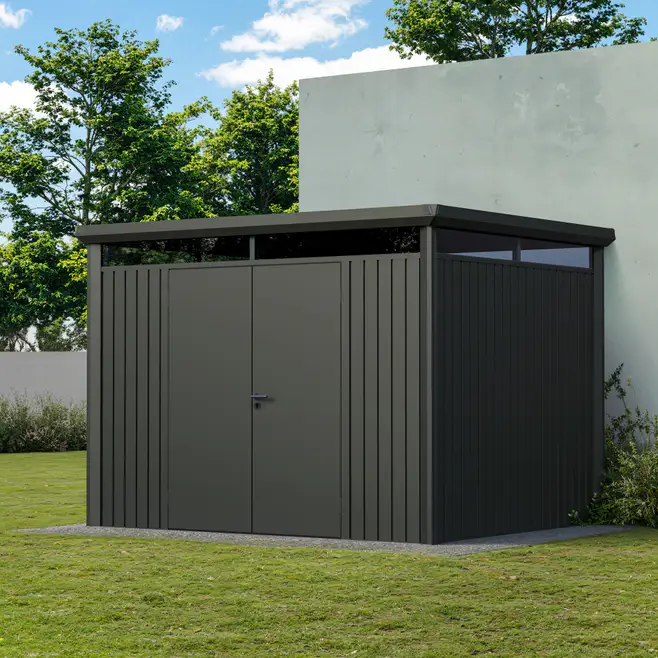 10x8-ft-flat-roof-metal-storage-shed-vertex-scene-2
