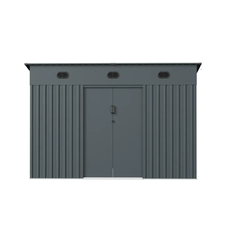 10 x 8 ft Pent Roof Metal Storage Shed | KS 12 10x8-ft-pent-roof-metal-storage-shed-ks-product-1