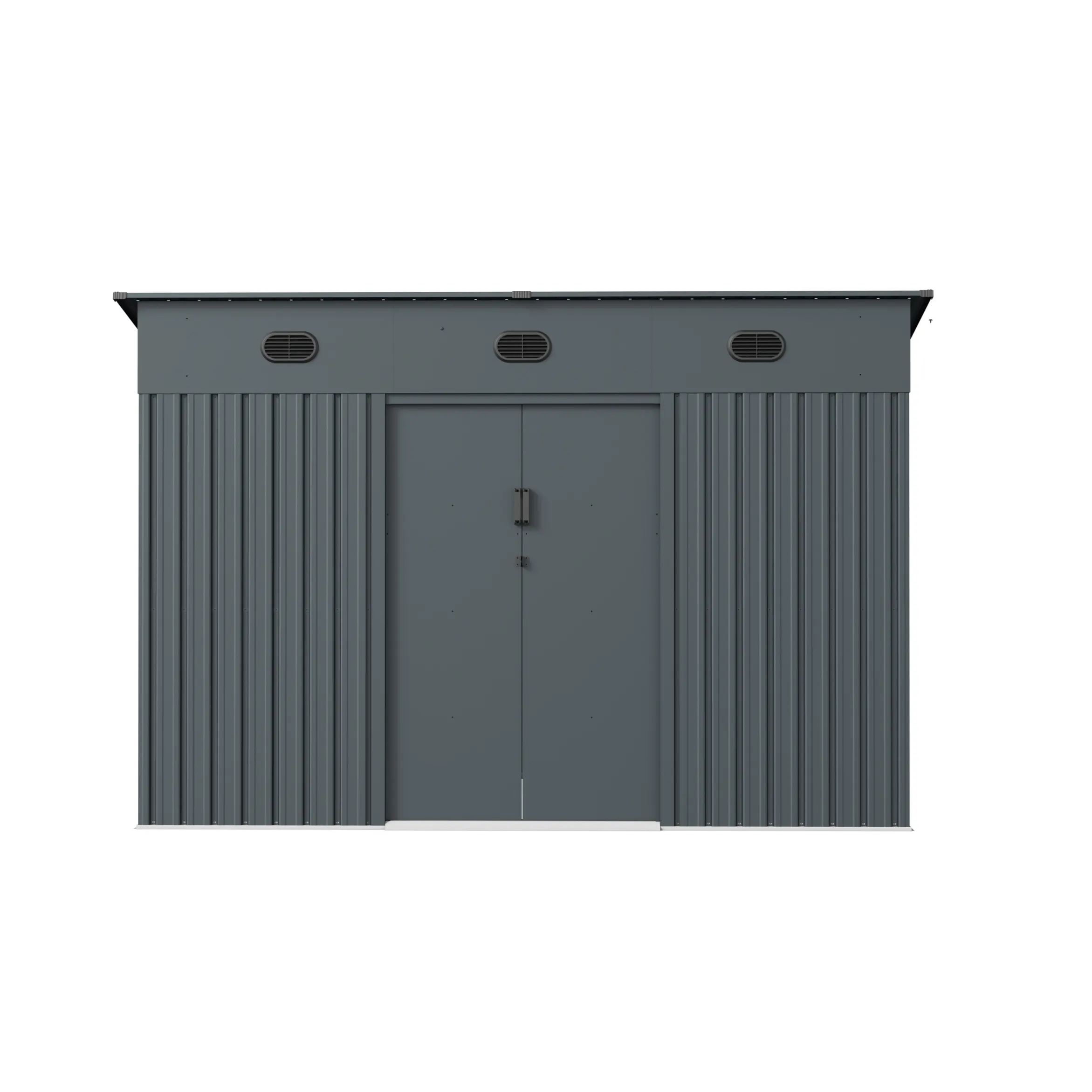 10 x 8 ft Pent Roof Metal Storage Shed | KS 1 10x8-ft-pent-roof-metal-storage-shed-ks-product-1
