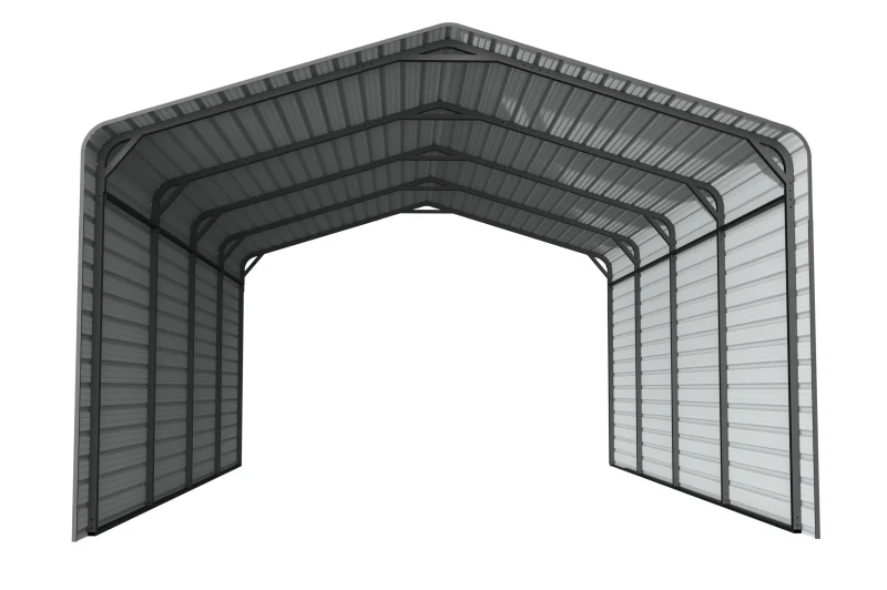 12x20-ft-side-enclosed-metal-carport-with-horizontal-tile-roof-product-1