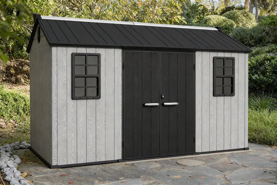 12x6-ft-gable-roof-resin-storage-shed-kc2-scene-1