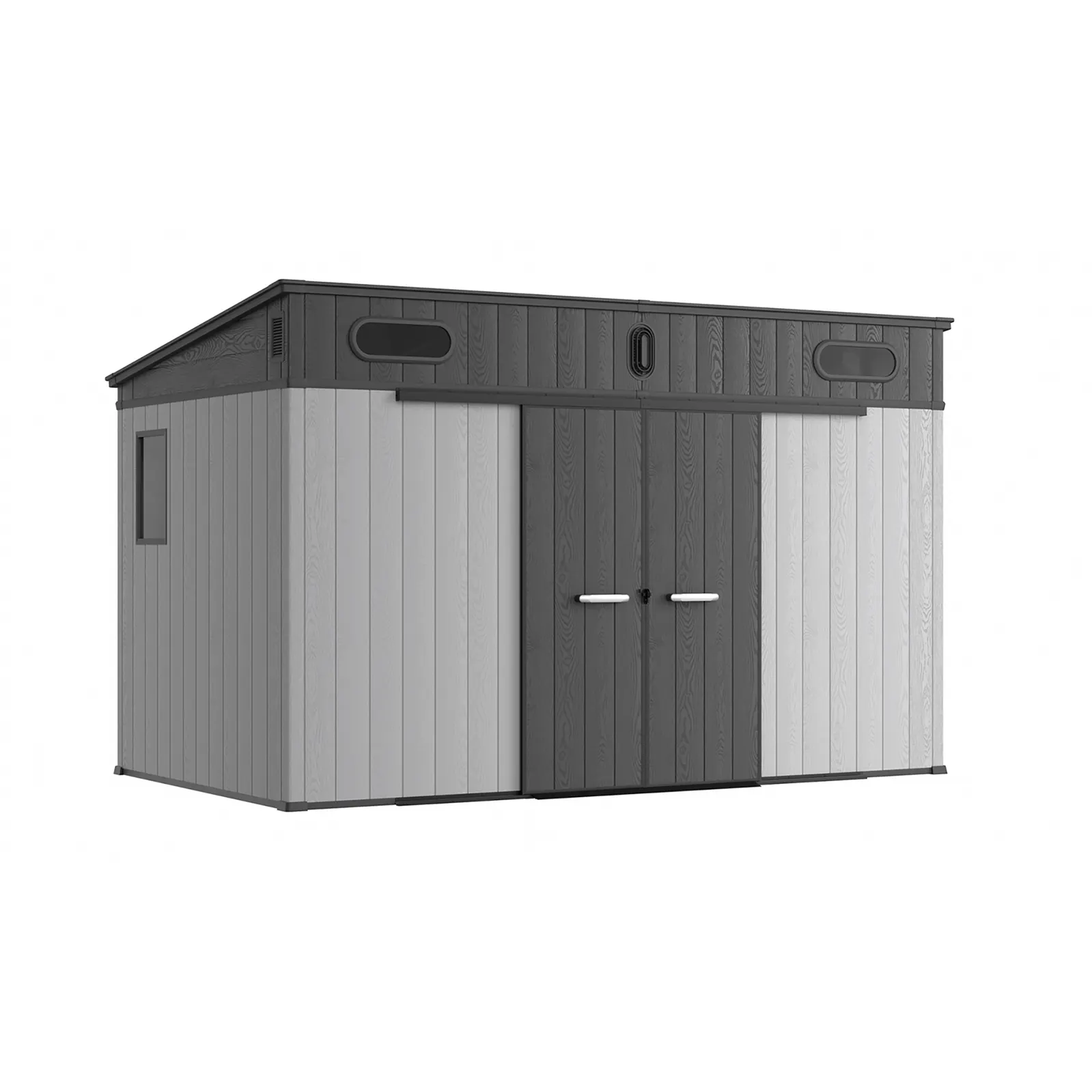 12 x 7 ft Pent Roof Resin Storage Shed | KC 2 12x7-ft-pent-roof-resin-storage-shed-kc-product-2