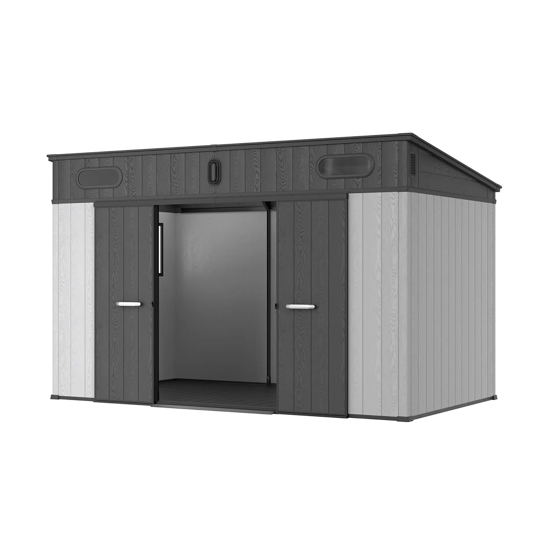 12 x 7 ft Pent Roof Resin Storage Shed | KC 3 12x7-ft-pent-roof-resin-storage-shed-kc-product-3
