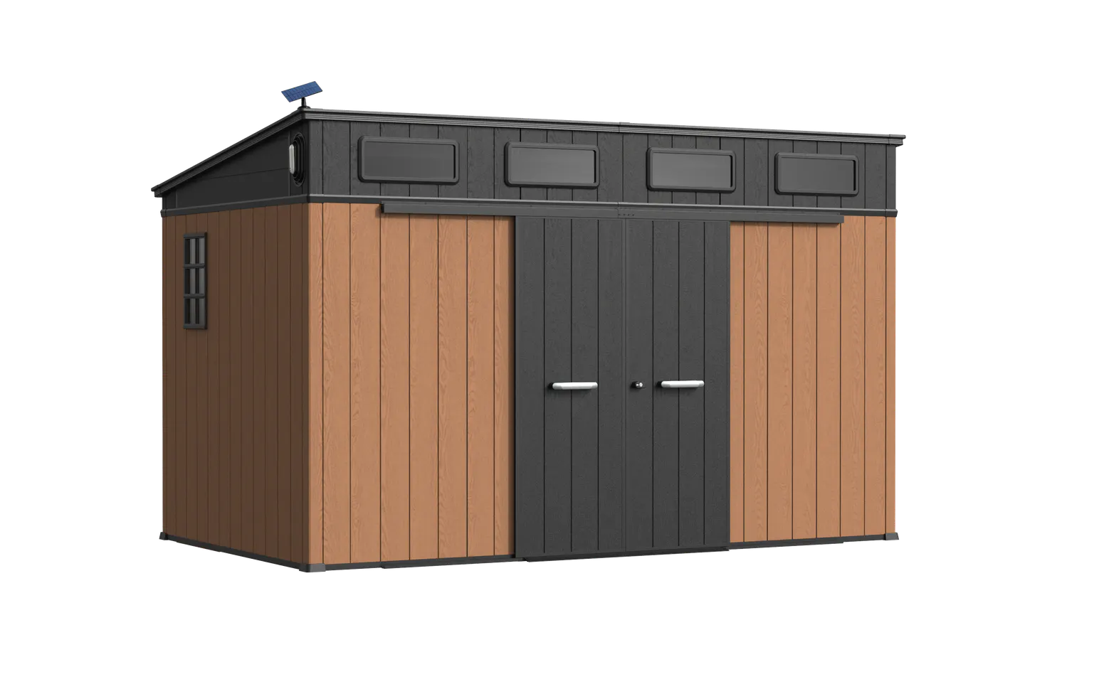 12 x 7 ft Pent Roof Resin Storage Shed | KC2 Pro 16 12x7-ft-pent-roof-resin-storage-shed-kc2-pro-product-16