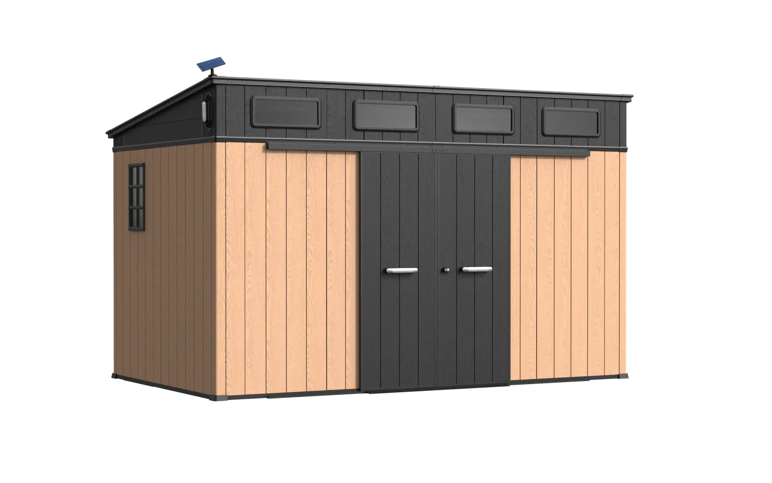 12 x 7 ft Pent Roof Resin Storage Shed | KC2 Pro 3 12x7-ft-pent-roof-resin-storage-shed-kc2-pro-product-3