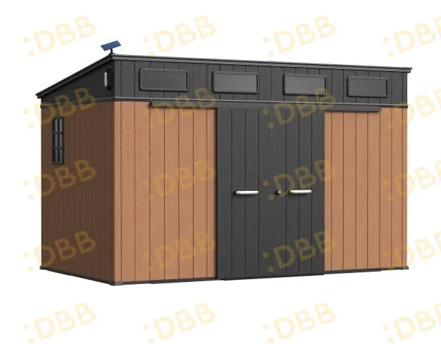 12 x 7 ft Pent Roof Resin Storage Shed | KC2 Pro 4 12x7-ft-pent-roof-resin-storage-shed-kc2-pro-product-4