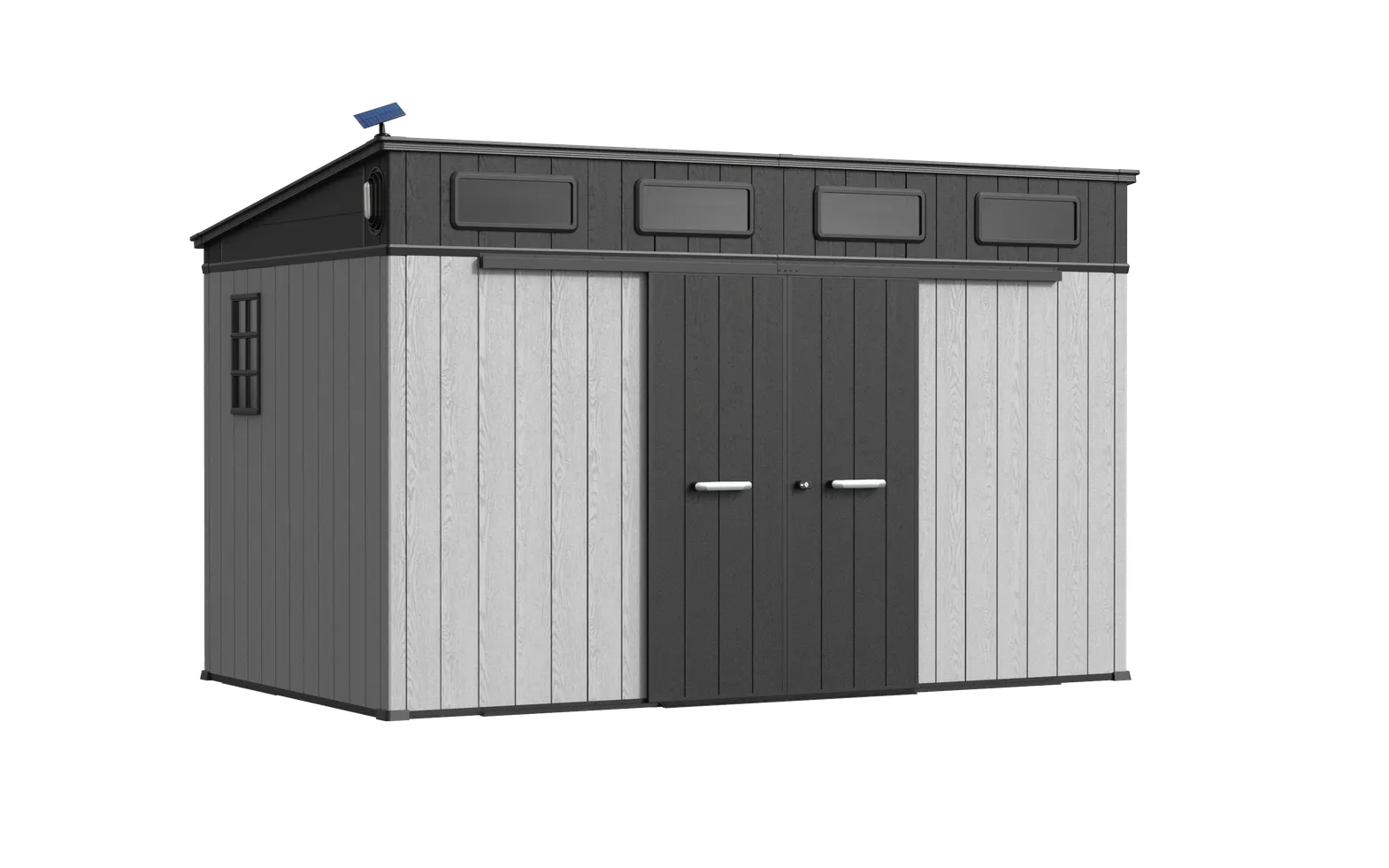 12 x 7 ft Pent Roof Resin Storage Shed | KC2 Pro 9 12x7-ft-pent-roof-resin-storage-shed-kc2-pro-product-9
