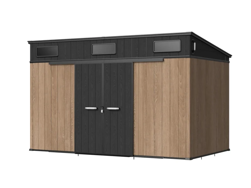 12 x 7 ft Pent Roof Resin Storage Shed | KC2 14 12x7-ft-pent-roof-resin-storage-shed-kc2-product-1
