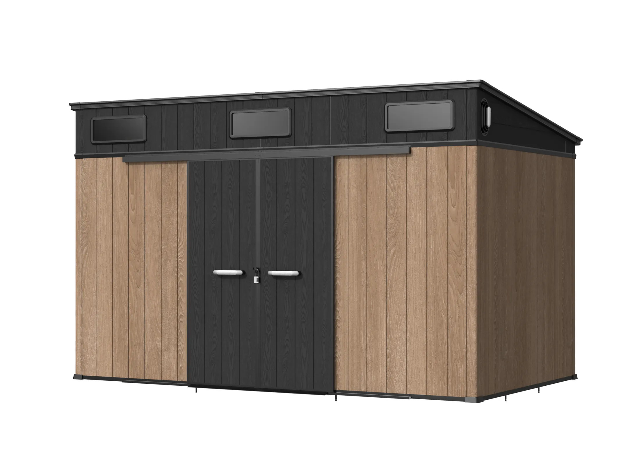 12 x 7 ft Pent Roof Resin Storage Shed | KC2 1 12x7-ft-pent-roof-resin-storage-shed-kc2-product-1