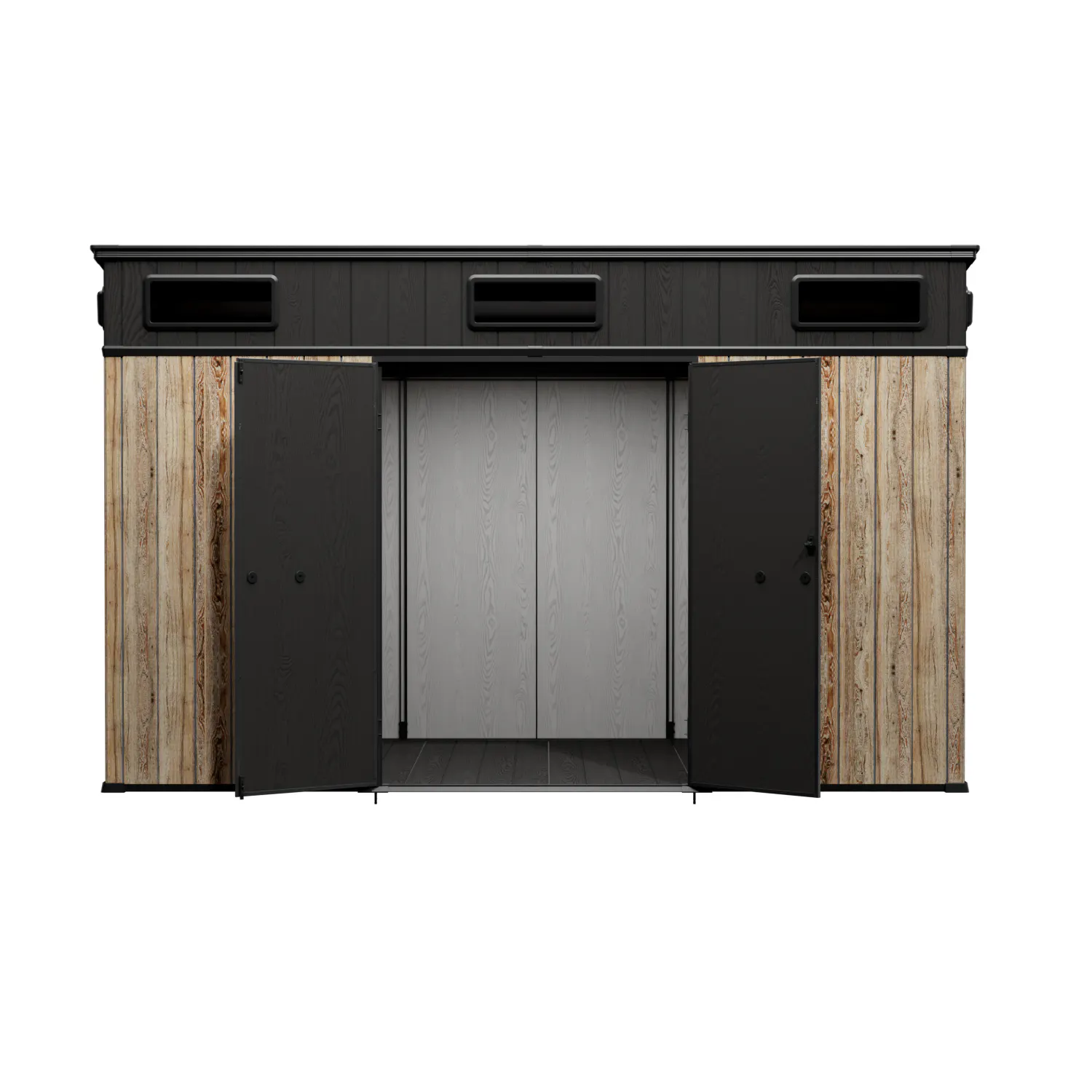 12 x 7 ft Pent Roof Resin Storage Shed | KC2 11 12x7-ft-pent-roof-resin-storage-shed-kc2-product-11