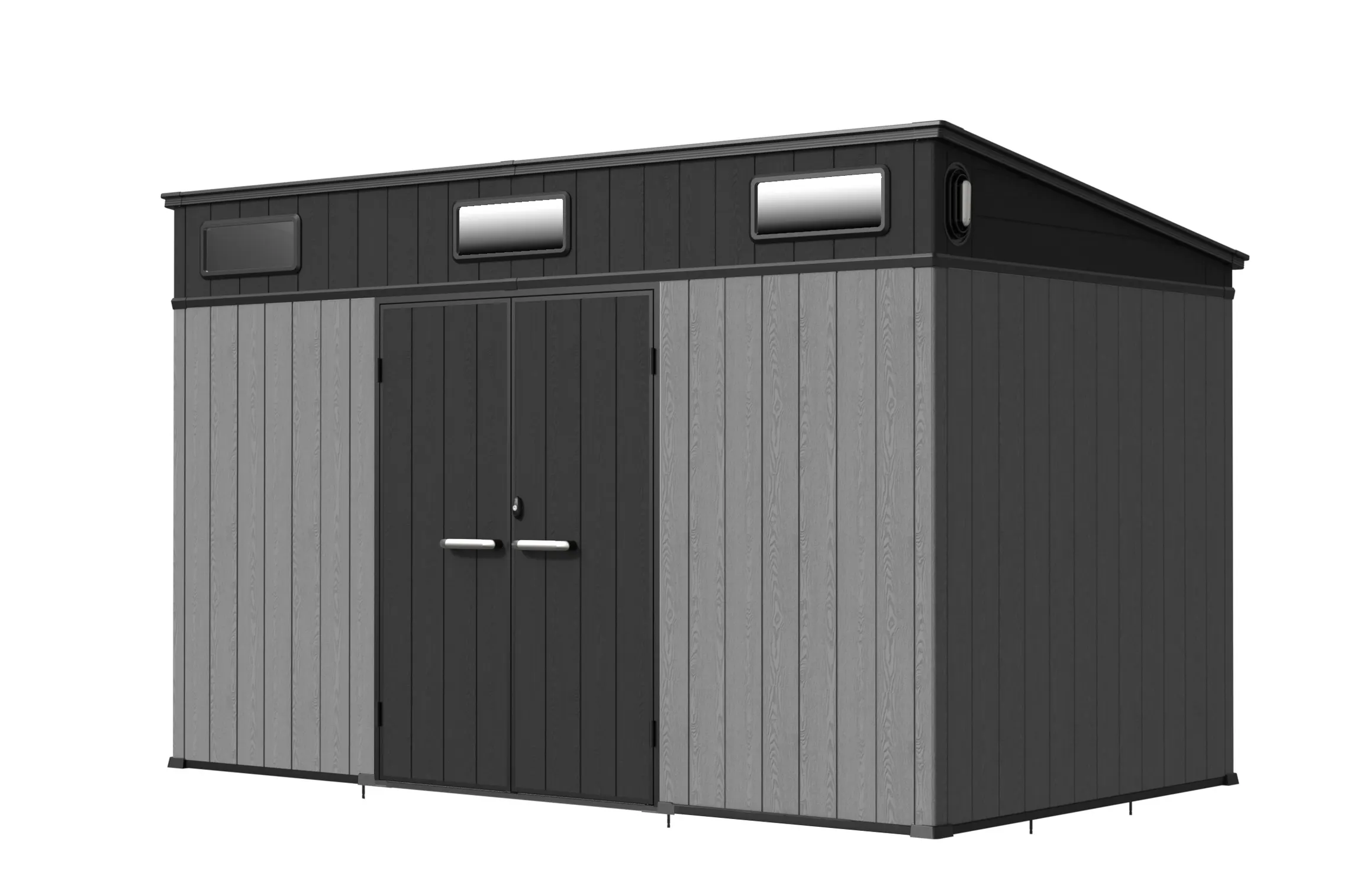 12 x 7 ft Pent Roof Resin Storage Shed | KC2 15 12x7-ft-pent-roof-resin-storage-shed-kc2-product-15